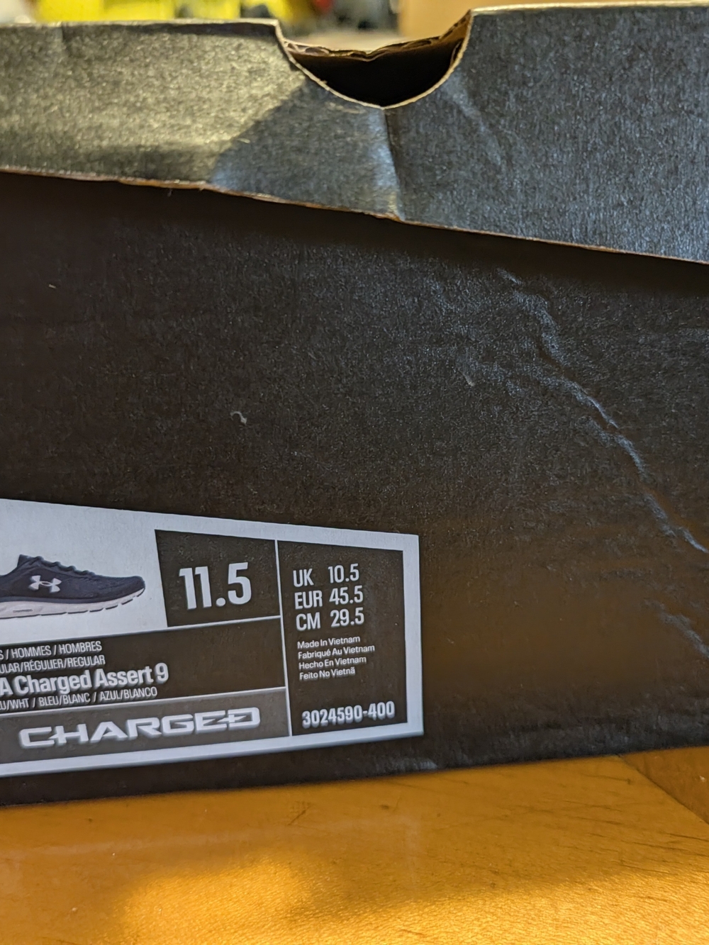 Under Armour Charged Assert 9 Running Shoes - Black/Gray